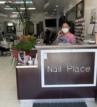 Nail Place reception area